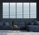 Ocean Waves Wall Art Canvas Print – Framed Solo Surfer Wave