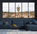 Saguaro Cactus Wall Art Canvas Print – Framed Desert