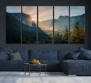 Yosemite Valley Wall Art Canvas Print – Framed Mountain