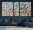 Clear Water Wall Art Canvas Print – Framed Sunlit Ocean