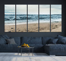 Ocean Wall Art Canvas Print – Moody Coastal Seascape Scene