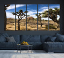 Joshua Tree Desert Wall Art Canvas Print – Framed