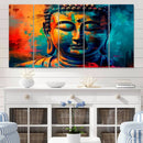Colorful Buddha Wall Art – Framed Abstract Portrait Canvas by MyGreatCanvas | Canvas Wall Art Prints | Photo Prints & Wall Decor