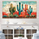 Colorful Cacti Wall Art – Framed Vibrant Succulent Canvas by MyGreatCanvas | Canvas Wall Art Prints | Photo Prints & Wall Decor