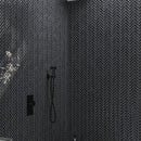 Ash Gray 11x13 Glossy Herringbone Glass Mosaic Tile (5 pack, 4.8125 sq ft/case)