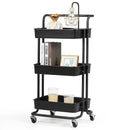 3-Tier Utility Cart Storage Rolling Cart with Casters by LJGDeals