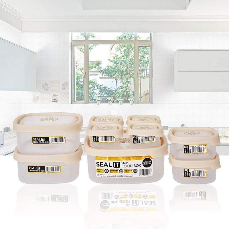 18 Piece Food Storage Container Set with Easy Locking Lids,BPA Free and 100% Leak Proof,Plastic