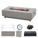 Propane Fire Pit Table Outdoor 50,000 BTU Firepits for Outside CSA Certified