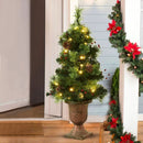 LED Christmas Tree with Red Berries Pine Cones by LJGDeals