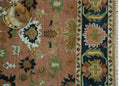Peach, Blue and Green Traditional Oushak hand knotted 8x10 wool area rug by The Rug Decor