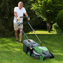 12-AMP 13.5 Inch Adjustable Electric Corded Lawn Mower with Collection Box by LJGDeals