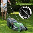 12-AMP 13.5 Inch Adjustable Electric Corded Lawn Mower with Collection Box by LJGDeals