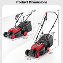 12-AMP 13.5 Inch Adjustable Electric Corded Lawn Mower with Collection Box by DirectDeals
