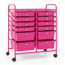 12 Storage Drawer Organizer Bins Rolling Cart by LJGDeals