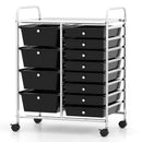 12-Drawer Utility Rolling Cart with Drawers Multi-Use Storage by DirectDeals