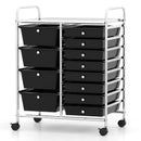 12-Drawer Utility Rolling Cart with Drawers Multi-Use Storage by LJGDeals