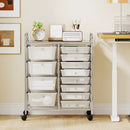12-Drawer Utility Rolling Cart with Drawers Multi-Use Storage by LJGDeals