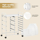 12-Drawer Utility Rolling Cart with Drawers Multi-Use Storage by LJGDeals