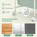 12-Drawer Utility Rolling Cart with Drawers Multi-Use Storage by DirectDeals