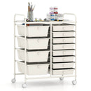 12-Drawer Utility Rolling Cart with Drawers Multi-Use Storage by LJGDeals