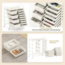 12-Drawer Utility Rolling Cart with Drawers Multi-Use Storage by LJGDeals
