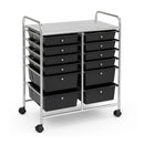 12 Storage Drawer Organizer Bins Rolling Cart by LJGDeals