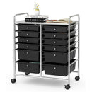 12 Storage Drawer Organizer Bins Rolling Cart by LJGDeals