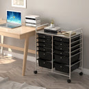 12 Storage Drawer Organizer Bins Rolling Cart by LJGDeals