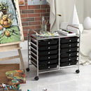 12 Drawers Rolling Storage Cart for Home and Office by LJGDeals