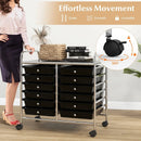 12 Drawers Rolling Storage Cart for Home and Office by LJGDeals