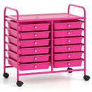 12 Drawers Rolling Storage Cart for Home and Office by LJGDeals