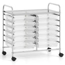 12 Drawers Rolling Storage Cart for Home and Office by LJGDeals
