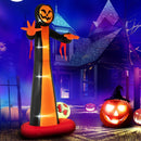 12 Feet Inflatable Grim Reaper Ghost with Built-in LED Lights and Scary Skull by LJGDeals