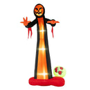 12 Feet Inflatable Grim Reaper Ghost with Built-in LED Lights and Scary Skull by LJGDeals