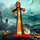 12 Feet Inflatable Grim Reaper Ghost with Built-in LED Lights and Scary Skull by LJGDeals