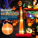 12 Feet Inflatable Grim Reaper Ghost with Built-in LED Lights and Scary Skull by LJGDeals