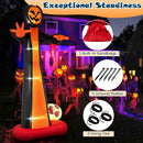 12 Feet Inflatable Grim Reaper Ghost with Built-in LED Lights and Scary Skull by LJGDeals