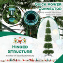 12 FT Tall Prelit Hinged Artificial Christmas Tree with 2536 PVC Branch Tips by DirectDeals