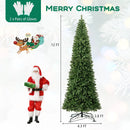 12 FT Tall Prelit Hinged Artificial Christmas Tree with 2536 PVC Branch Tips by LJGDeals