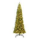 12 FT Tall Prelit Hinged Artificial Christmas Tree with 2536 PVC Branch Tips by LJGDeals