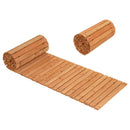 12 FT Wooden Garden Pathway 22 Inches Wide Outdoor Roll out Straight Walkway by LJGDeals
