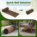 12 FT Wooden Garden Pathway 22 Inches Wide Outdoor Roll out Straight Walkway by LJGDeals