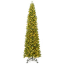 12 Feet Tall Pre-Lit Artificial Christmas Tree Outdoor Indoor Slim Pencil Tree with Lights by LJGDeals