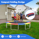 8-16 FT Trampoline Pad Replacement Safety Pad with Fixing Straps (Multicolor)