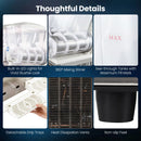 Commercial Slushy Dispenser 12 Gal Triple Tank Slushie Maker