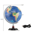 12 Inch Illuminated World Globe Antique Light up Globe Night Lamp by LJGDeals