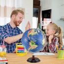 12 Inch Illuminated World Globe Antique Light up Globe Night Lamp by LJGDeals