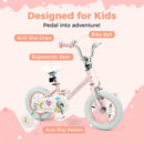 Kids Bike 12-18 Inch with Training Wheels - Pink Stars & Moon by LJGDeals