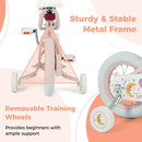 Kids Bike 12-18 Inch with Training Wheels - Pink Stars & Moon by LJGDeals