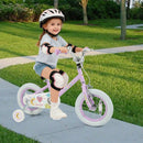 Kids Bike 12-18 Inch with Training Wheels - Purple by LJGDeals